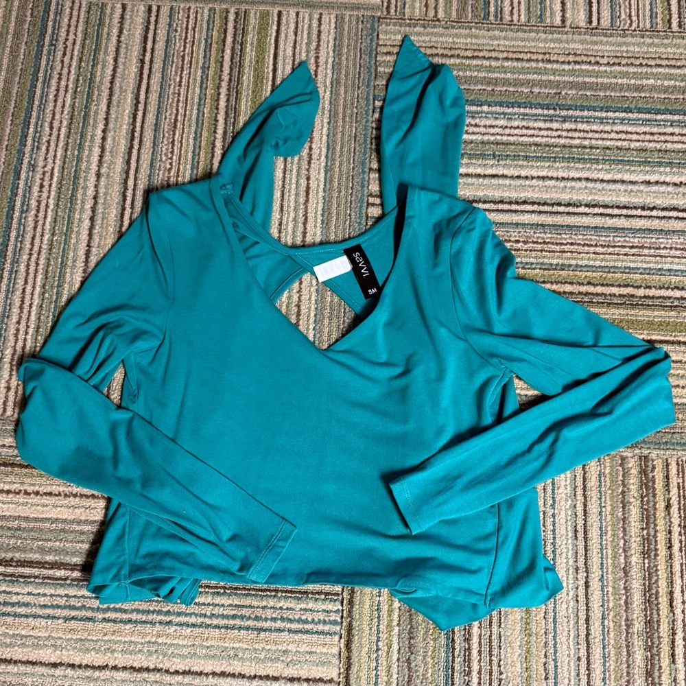 Savvi Riley Wrap Top - Picture 9 of 12
